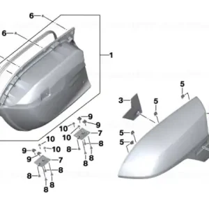 Ultima șansă Trim capota portbagaj dreapta - BMW Motorrad