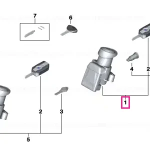 Transport gratuit Set, sngl.key locking w/Keyless Ride ECU - BMW Motorrad