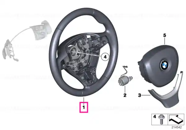 Transport gratuit Volan sport piele, padele schimbator - BMW