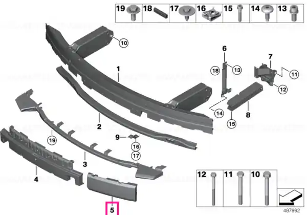 Shock absorber front left - BMW Nu rata