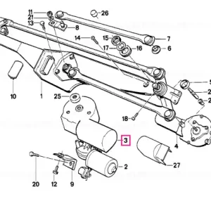Ultima șansă Capac motor ștergător - BMW