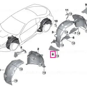 Transport gratuit Wheelhouse extension, left - BMW
