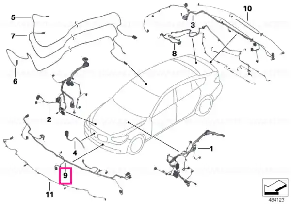 Reducere de preț Wiring harness, front end M-SPORT - BMW