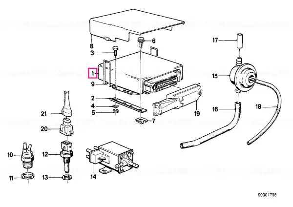 Chilipir Exchange-control unit carburetor 2BE - BMW