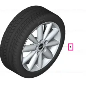 Roată completă de iarnă - Radial Spoke 508 cu anvelopa Dunlop SP Winter Sport 3D ROF - 175/60R16 86H XL - Mini F55/F56/F57 Calitate înaltă
