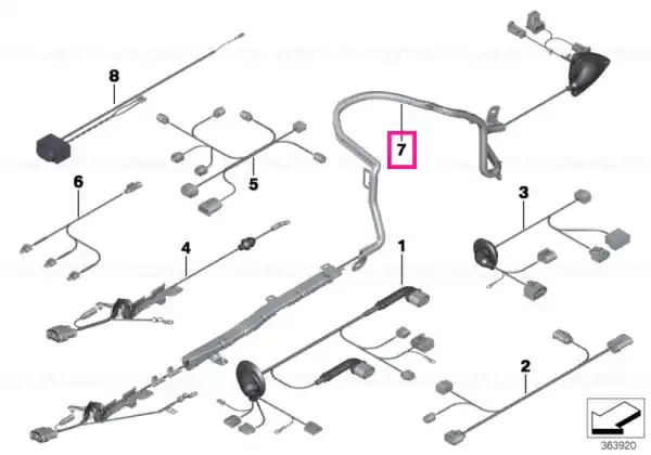 Super ofertă Wiring harness, electric power steering - BMW