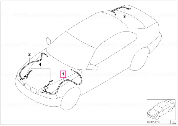 Comandă acum Set reparație cabluri față stânga - BMW