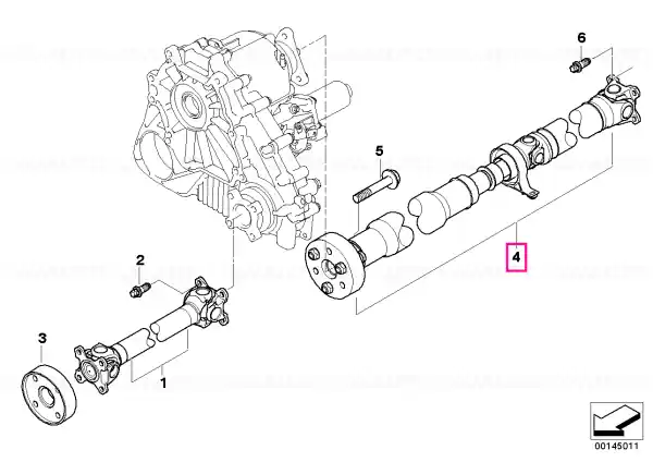 Reducere specială Arborele transmisiei spate L=1308MM - BMW