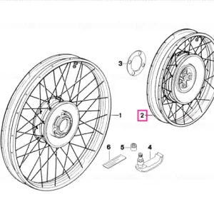 Roată spate raze disc frână 4.0X17 - BMW Motorrad Livrare rapidă