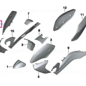 Trim lateral sus dreapta GRANITE-GREY - BMW Motorrad Reducere specială