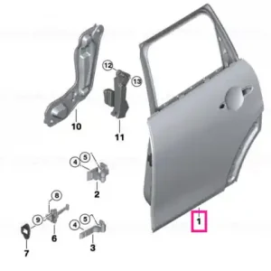 Door, rear right - BMW - Mini Preț mic
