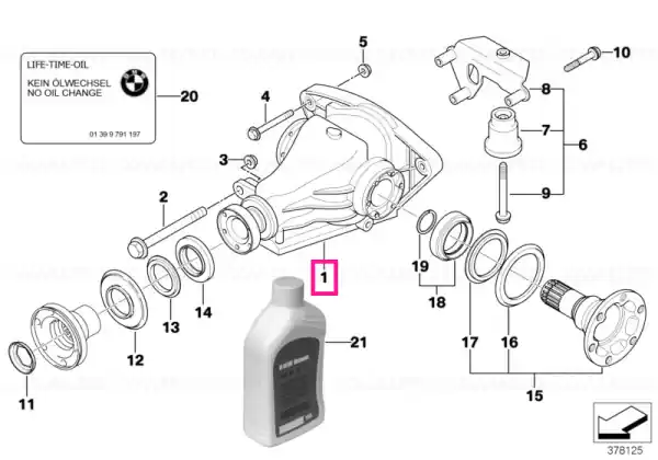 Comandă acum Exchange final drive I=3,15 - BMW