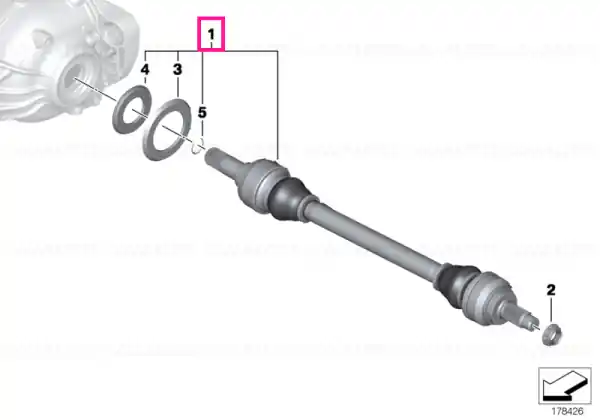 Disponibil imediat Arbore de ieșire D=34MM - BMW