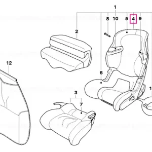 Ultima șansă BMW Junior Seat II STOFF GRAU-ZIMT