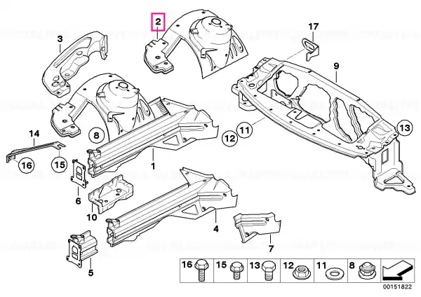 Front left wheelhouse - BMW Reduceri