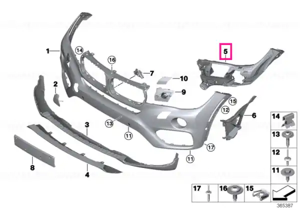 Insert bara spate față dreapta DLS - BMW Retur gratuit