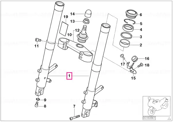 Ofertă de sezon Fork slider EVO right - BMW Motorrad