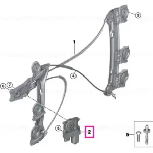 Livrare expres Drive for window lifter, front right - BMW - Mini