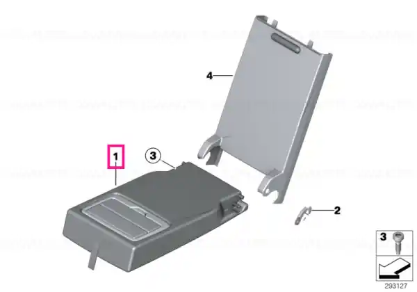 Cel mai vândut Armrest, leather, rear middle SATTELBRAUN - BMW