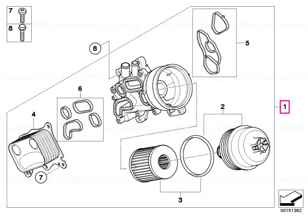 Filtru ulei cu capac plastic - BMW - Mini Comandă acum