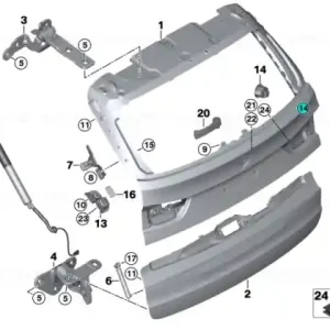 Adapter plate, right - BMW Bestseller
