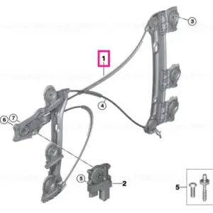 Window lifter front right - BMW - Mini Livrare rapidă