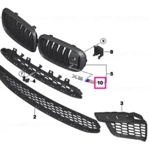 Ultima șansă BMW badge front radiator grill left