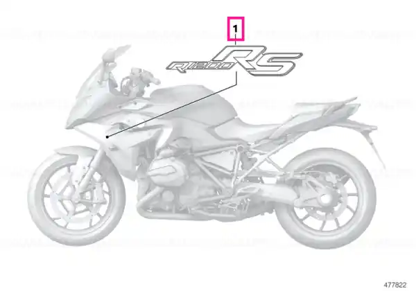 Super ofertă Lettering, left - BMW Motorrad