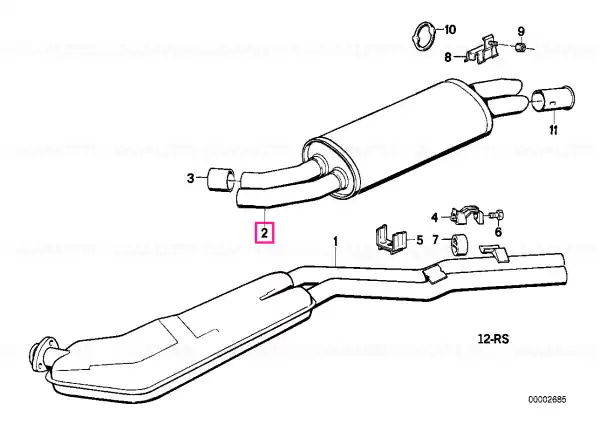 Rear silencer - BMW Preț mic