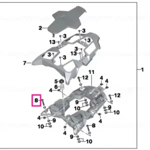 Șurub cap cilindric M8X50-8.8-ZNNIV - BMW Motorrad Reducere extra