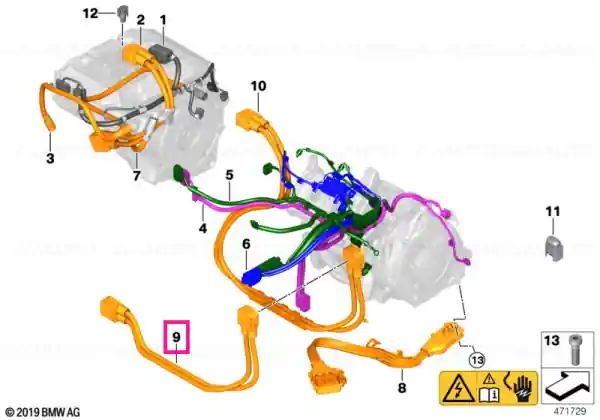 Ofertă limitată Wiring harness, engine DC - BMW