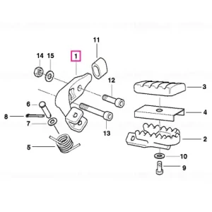 Bestseller Footpeg plate right - BMW Motorrad