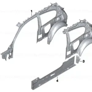 Ultima șansă Wheel arch outer rear left - BMW
