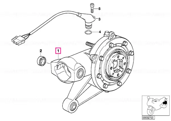 Livrare expres Final drive, ABS/silver/black I=34:11=3,09 - BMW Motorrad