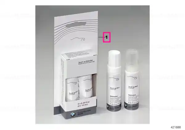 Ultima șansă Touch-up Stick Chrome Shadow met. 2X12ML A56 - BMW