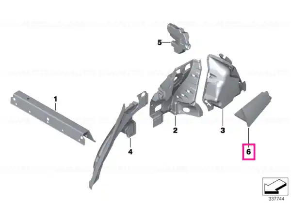 Sound insulation trunk right - BMW Bestseller