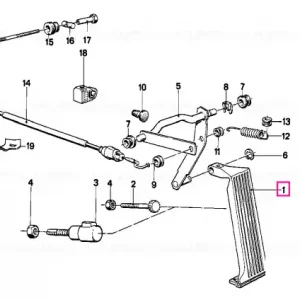 Accelerator pedal assy - BMW Preț redus