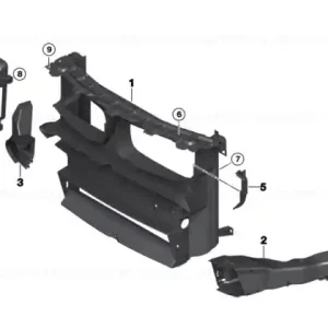 Air duct, exterior radiator, left M - BMW Ofertă limitată