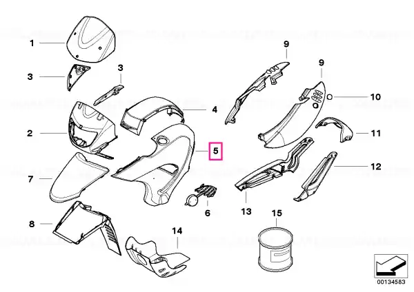 Reduceri Panou ornamental aprimat stâng - BMW Motorrad