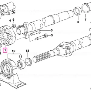 Universal joint, two-stage LK=96MM/D=145MM - BMW Preț redus