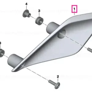 Wind deflector, right - BMW Motorrad Premium